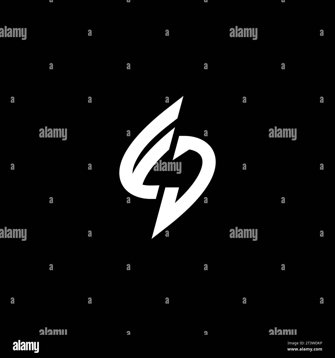 FJ monogram esport logo design with cool shape concept in vector Stock Vector