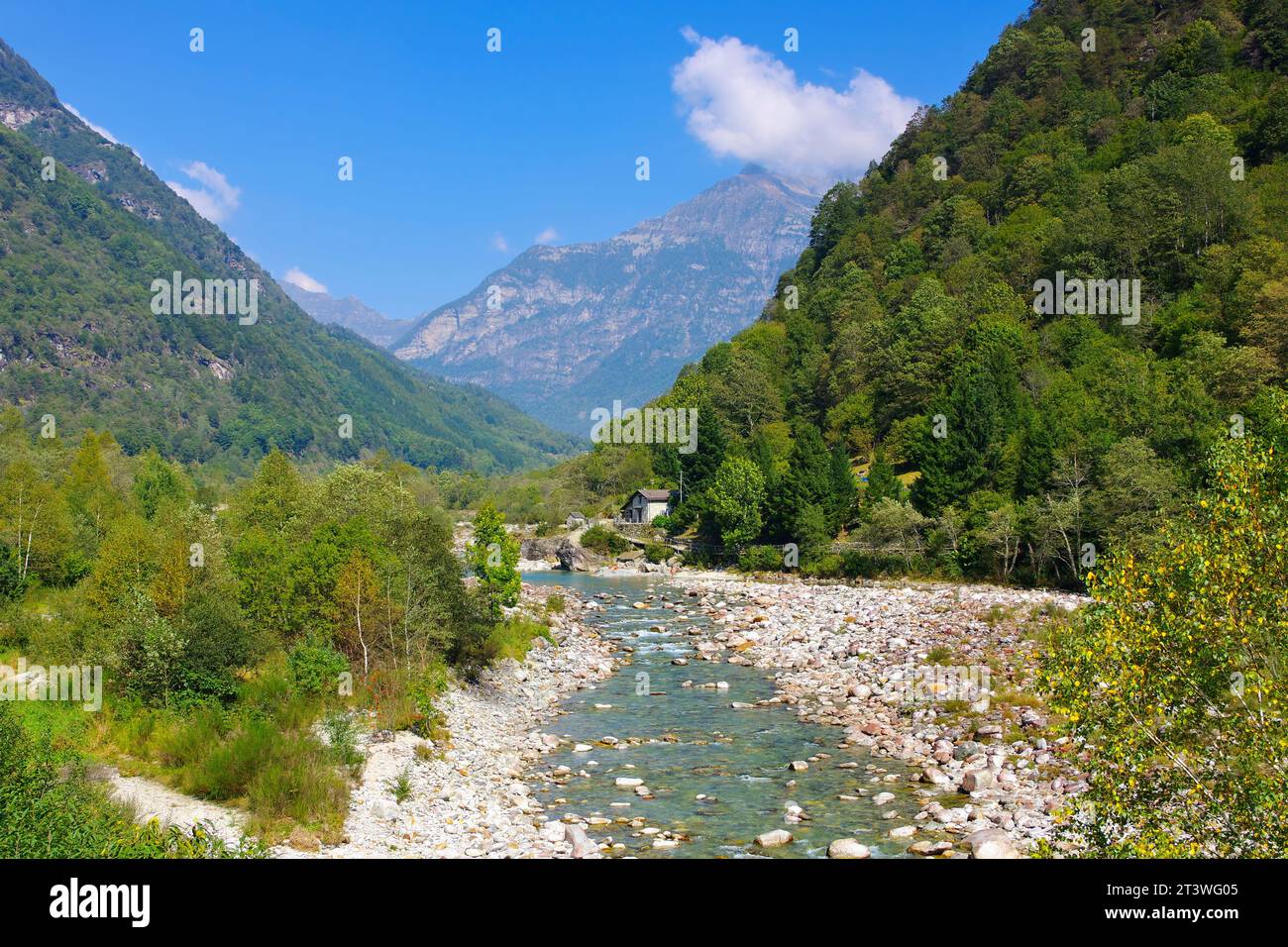 Versasca Verzasca river, Verzasca valley, Ticino, Switzerland, Europe Stock ...