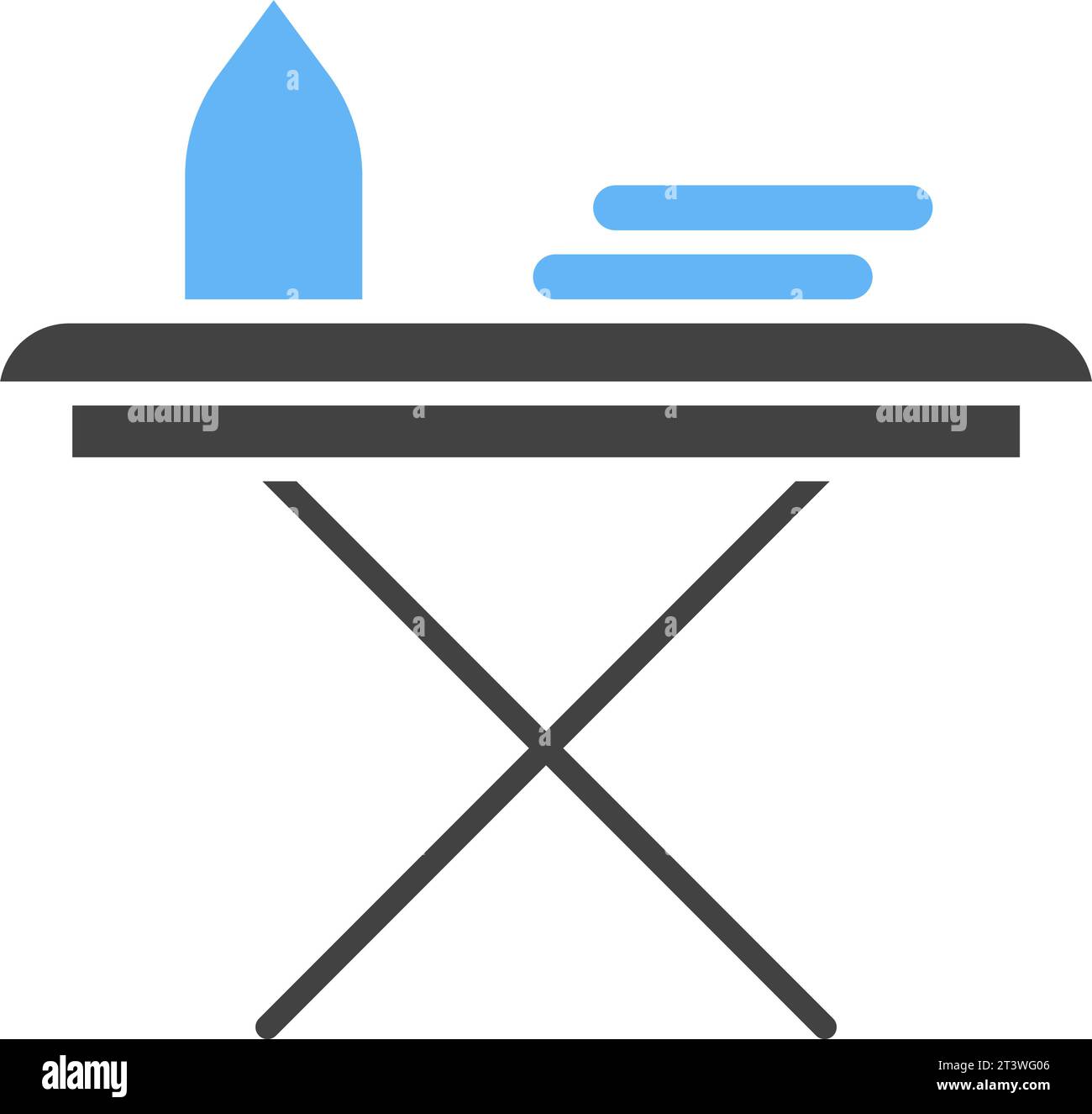 Iron Table icon vector image. Stock Vector