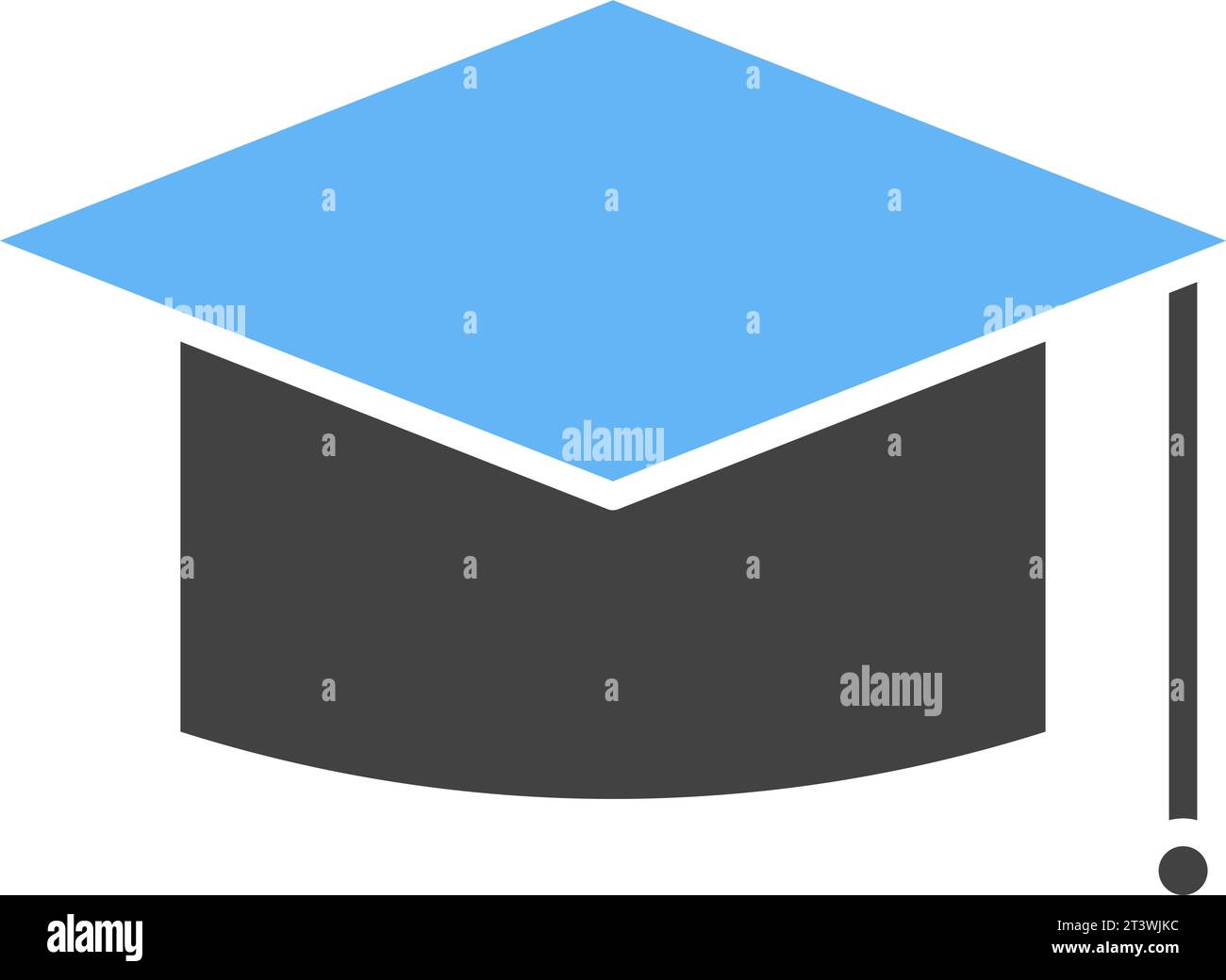 Mortarboard icon vector image. Stock Vector