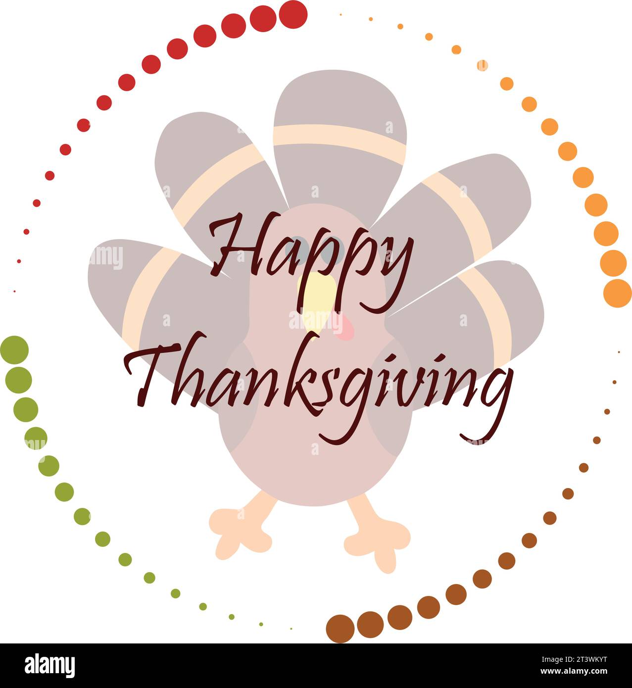 Thanksgiving vector illustration. Happy Thanksgiving day. Harvest festival. Thanksgiving greeting card design. Stock Vector
