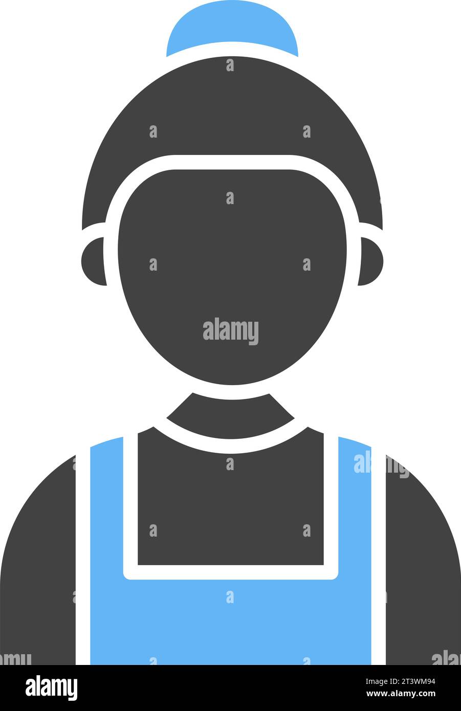 Maid icon vector image. Stock Vector