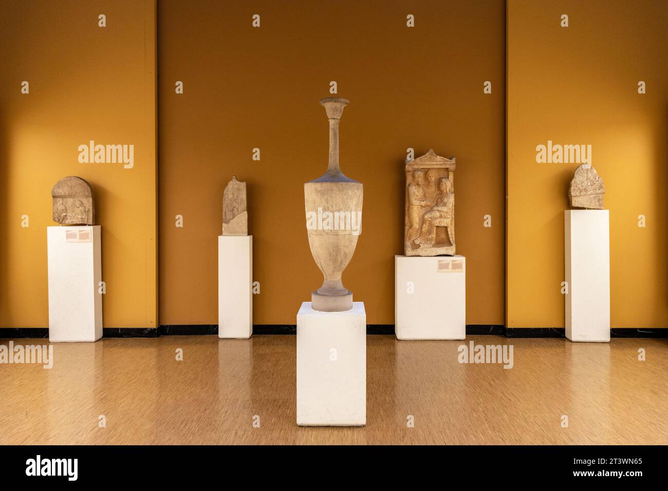 Greek artifacts at the Royal Museums of Art and History, Brussels, Belgium Stock Photo