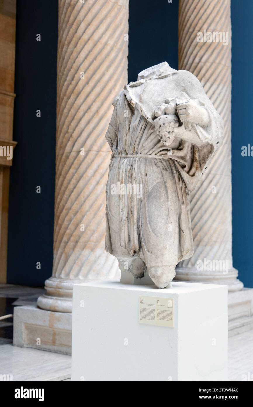 Headless sculpture of Silvanus, Roman deity, protectot of forests