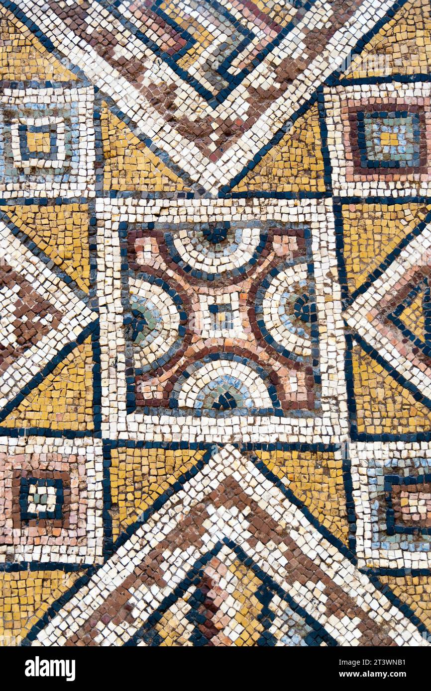 Hierios and Theodoros mosaics, Apamea, Syria, Royal Museums of Art and History, Brussels, Belgium Stock Photo