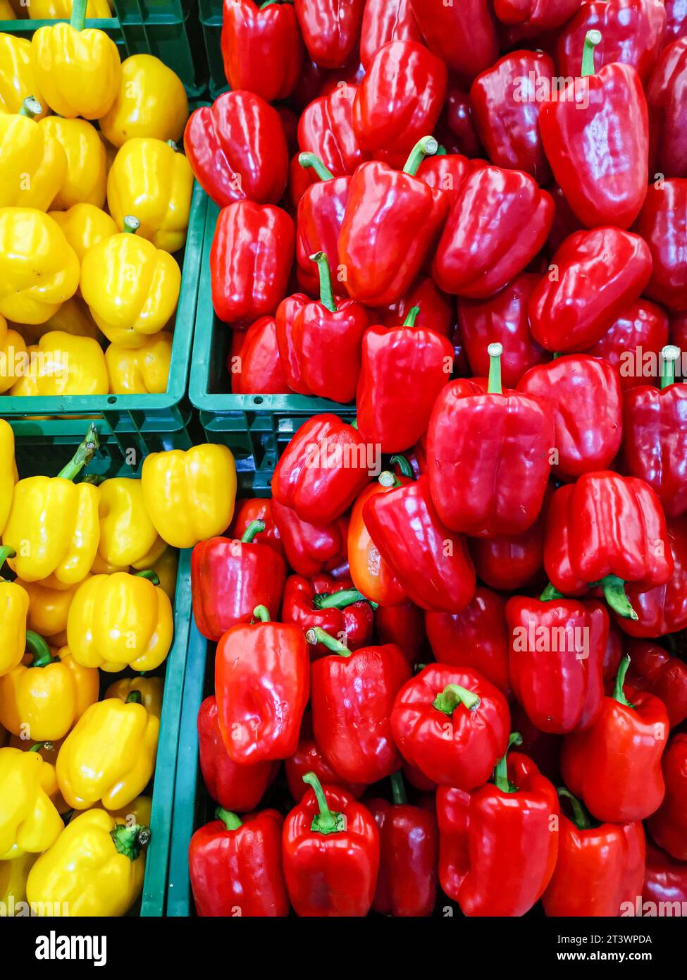 Bell peppers in a supermarket Stock Photo - Alamy