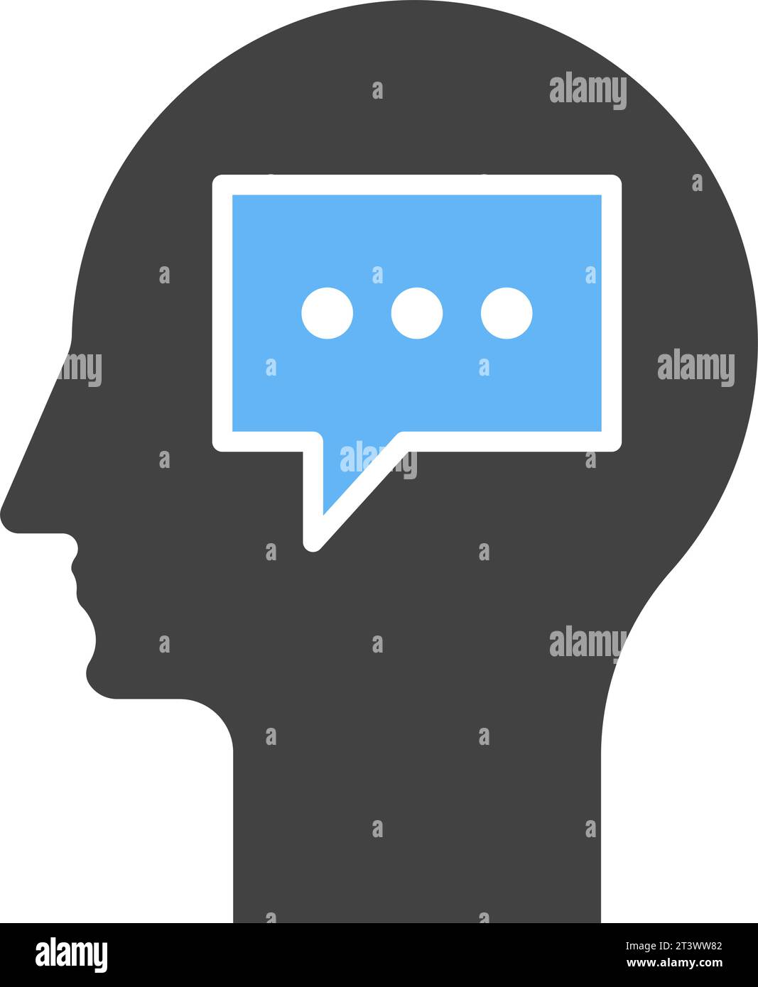 Thinking icon vector image Stock Vector Image & Art - Alamy