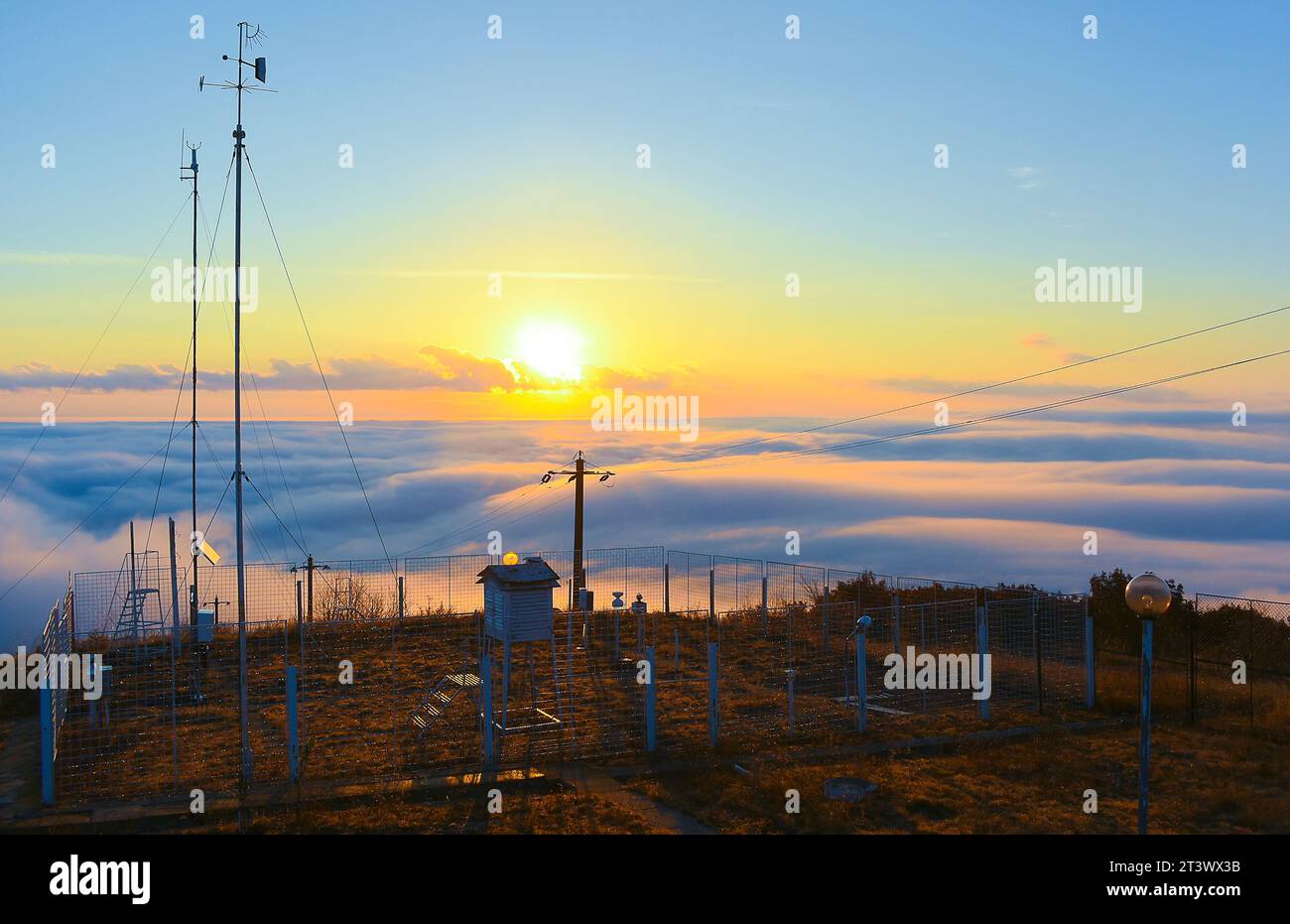 Thermal Inversion Model thermal inversion at the weather station Stock Photo - Alamy