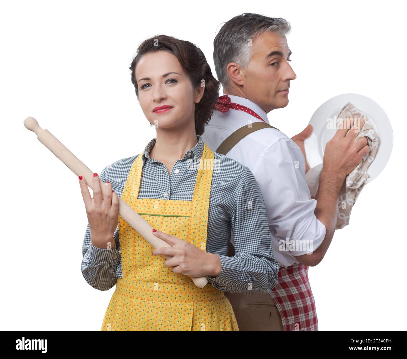 1970s housewife dishes hi-res stock photography and images - Alamy