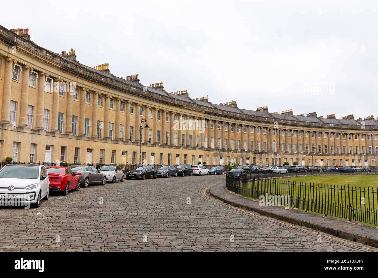 2023, The Royal Crescent 150m long terraced properties Grade 1 Listed in Bath, Somerset,England