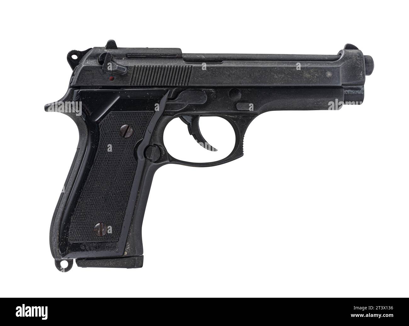 Handgun isolated on white background Stock Photo - Alamy