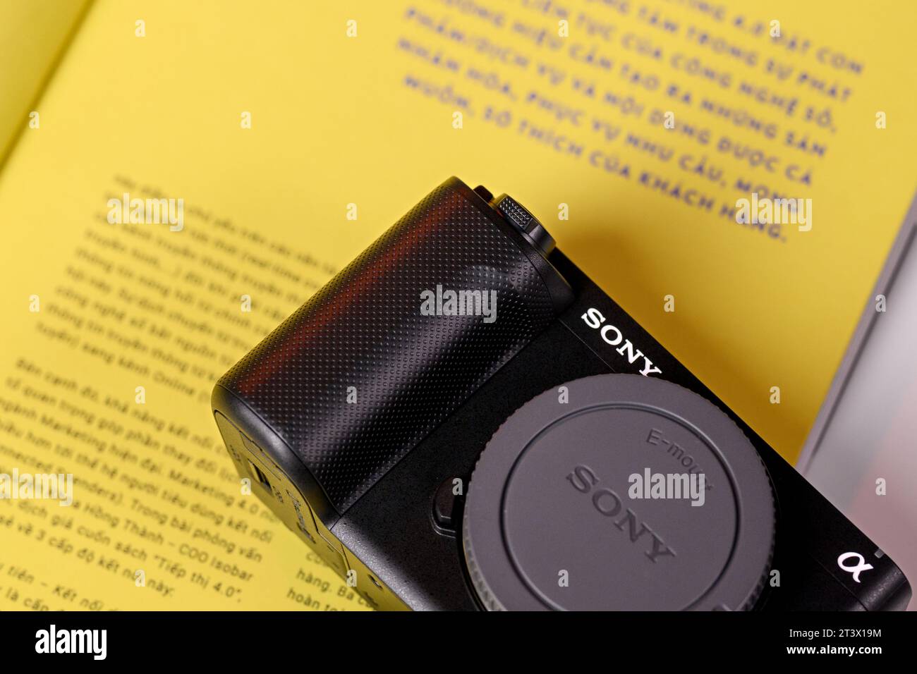 HCMC, Vietnam - 30 October 2023. Closeup photos of Sony ZV-E1 for editorial use only Stock Photo