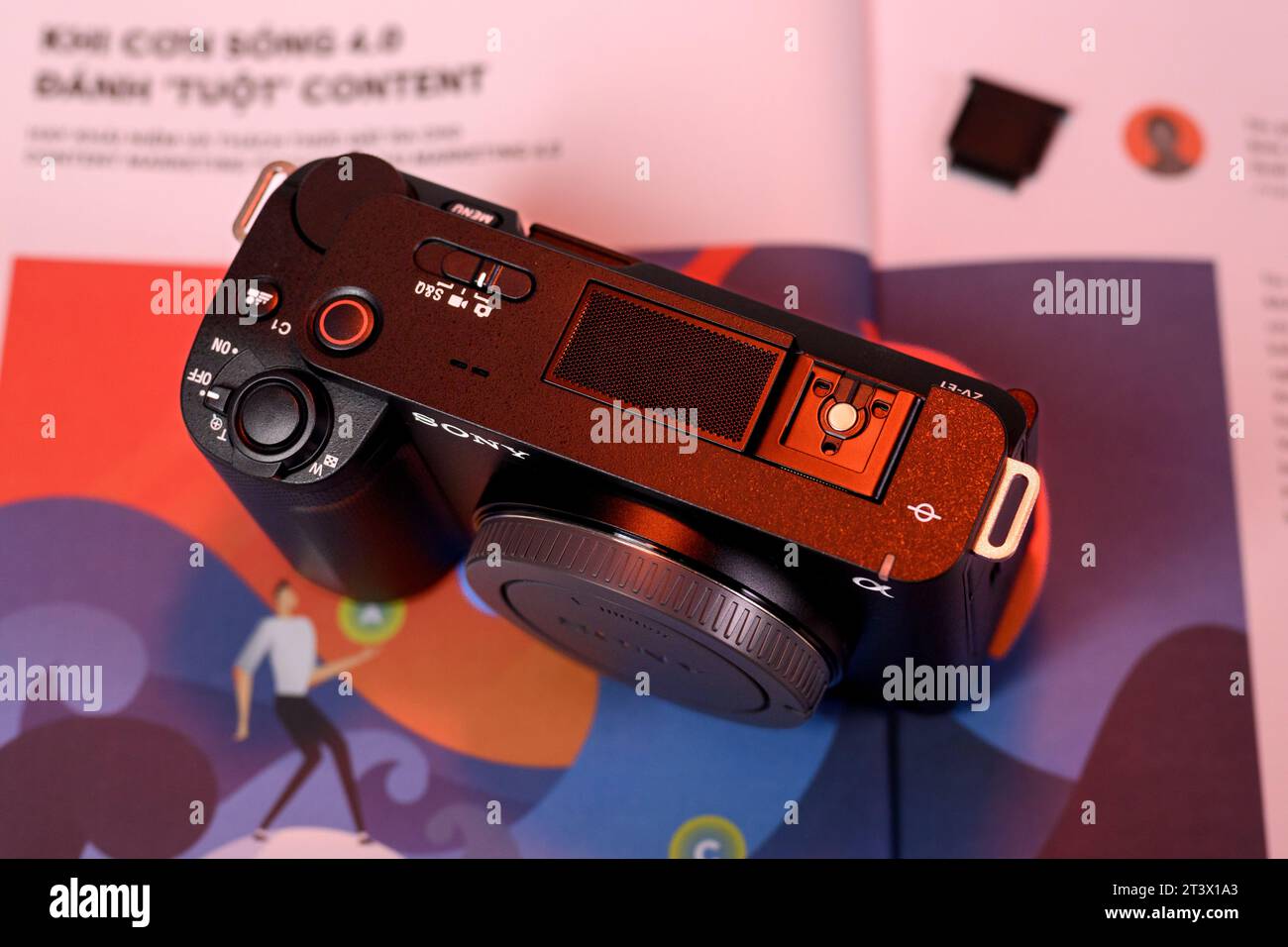 HCMC, Vietnam - 30 October 2023. Closeup photos of Sony ZV-E1 for editorial use only Stock Photo