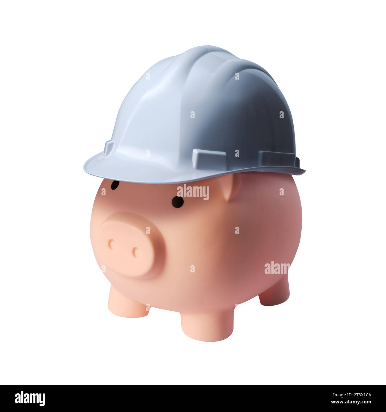 Piggy bank construction house renovation Cut Out Stock Images