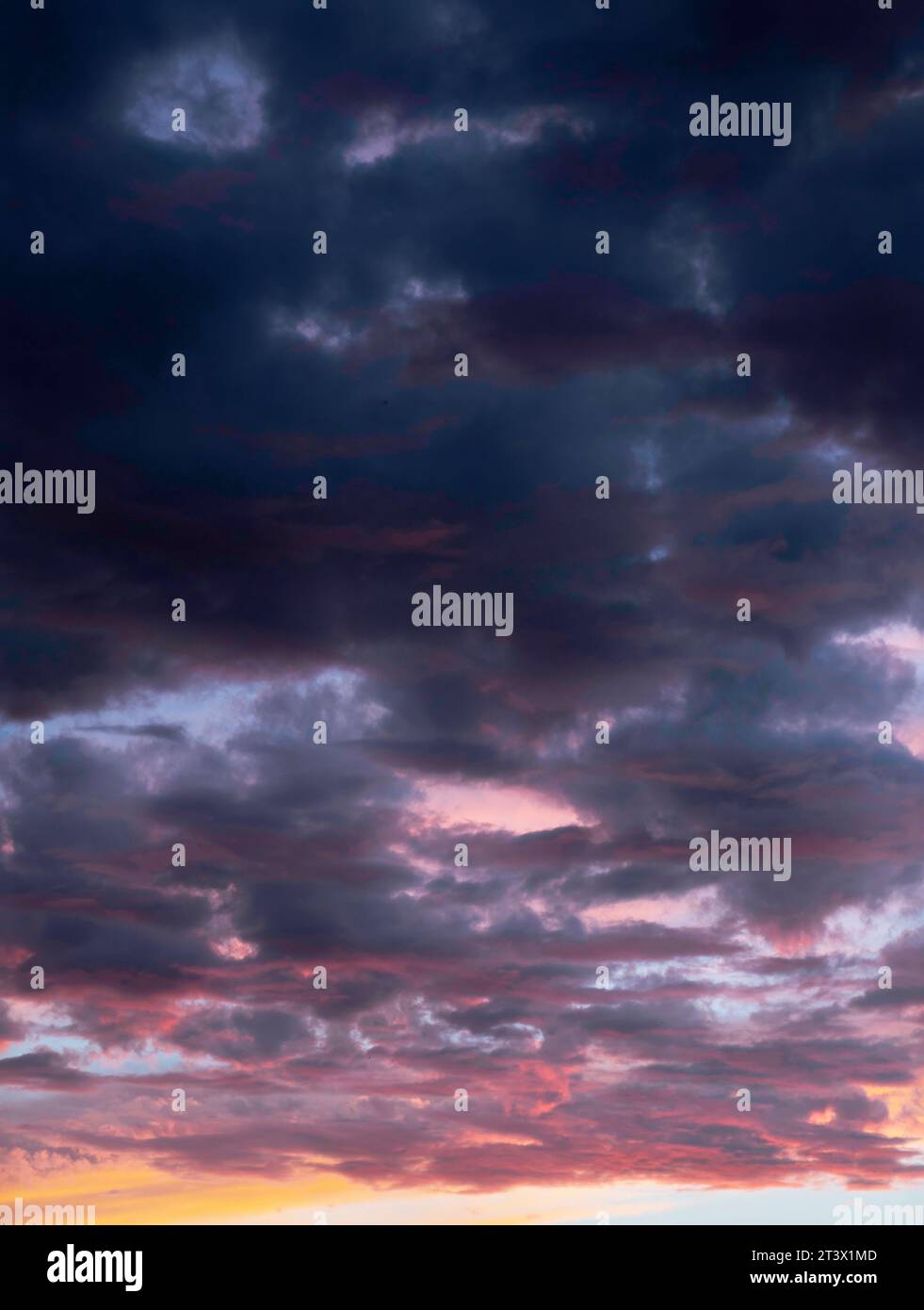 Dramatic stormy clouds in dark sky. Stormy sky background Stock Photo ...