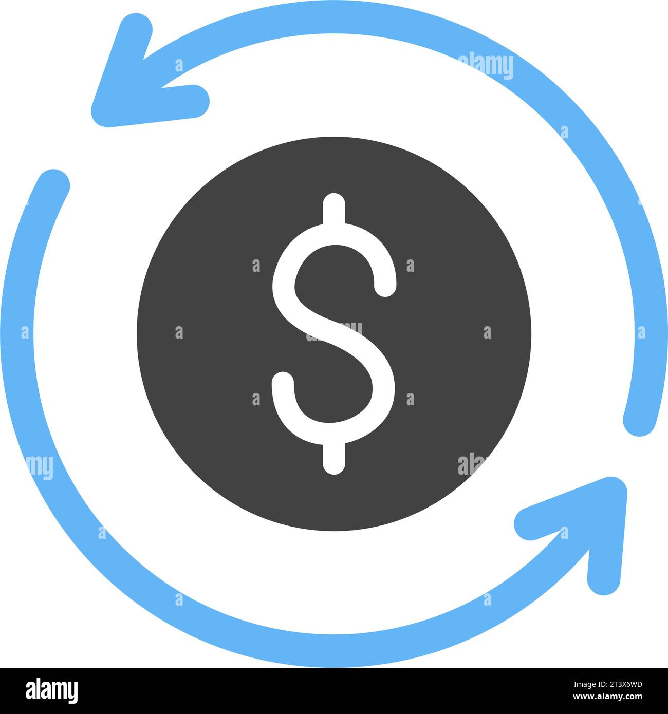 Turnover icon vector image. Stock Vector