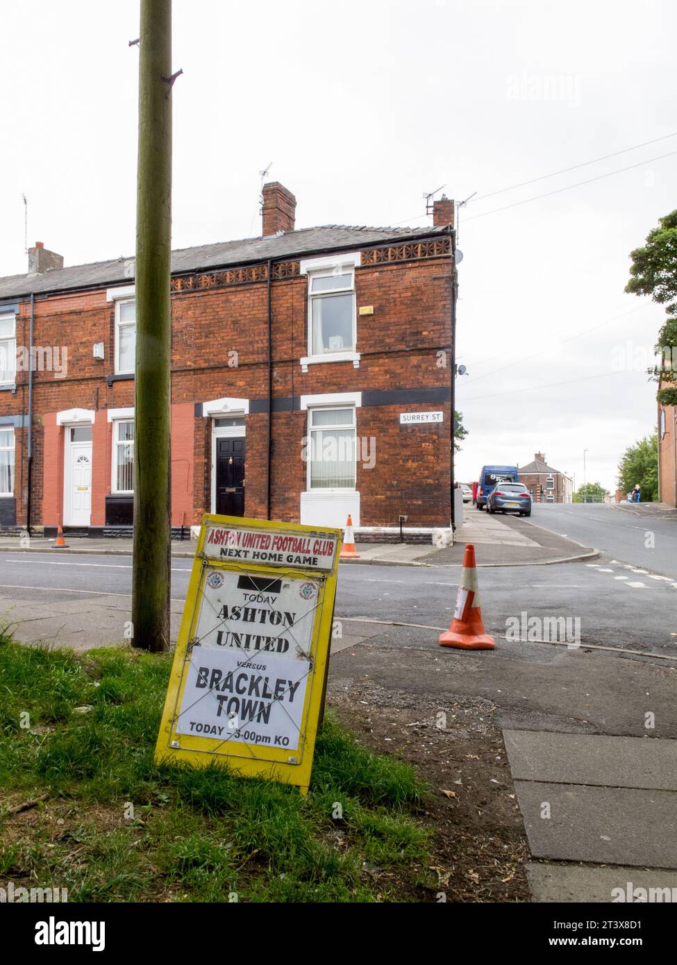 Ashton United football ground Stock Photo Alamy