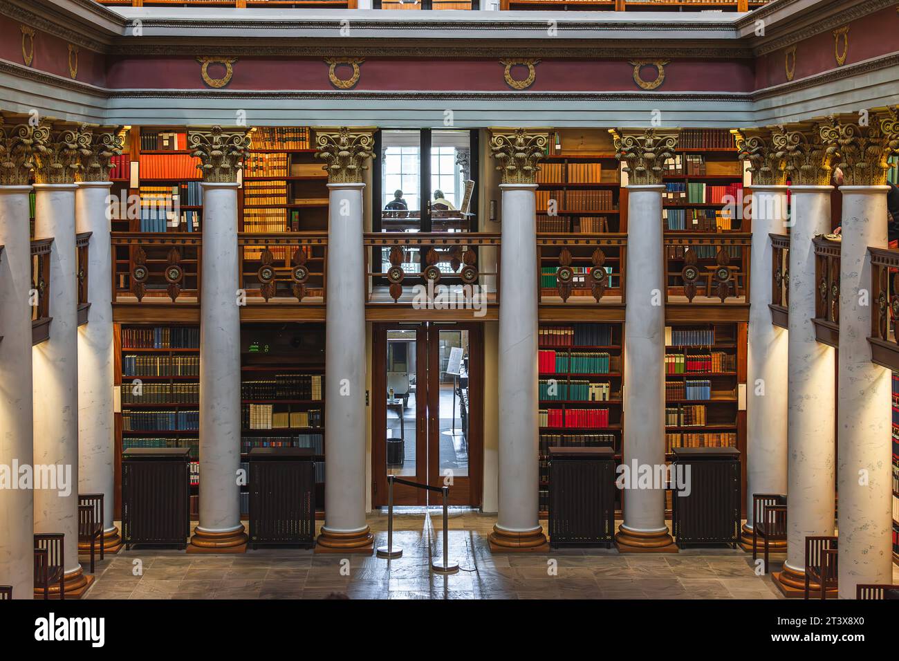 Interior view of the National Library of Finland Stock Photo