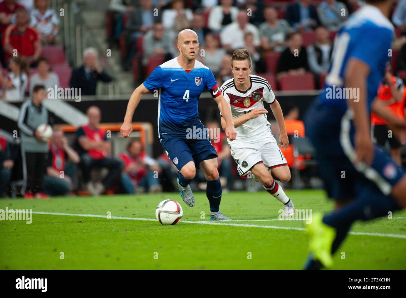 Michael Bradley (4) Aktion Deutschland - USA 1:2 Fussball Laenderspiel in Koeln, Deutschland am 10.06.2015 Stock Photo