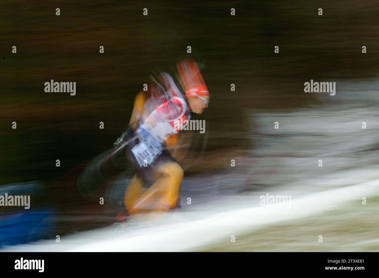 Luise Kummer Aktion Biathlon Welt Cup 7,5 KM Sprint der Frauen in Ruhpolding, Deutschland am 16.01.2015 Stock Photo