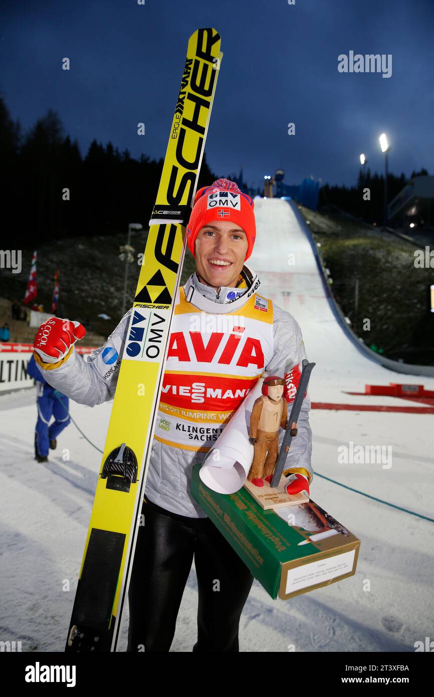 Daniel-Andre Tande FIS SKI JUMPING WORLD CUP LARGE HILL INDIVIDUAL in Klingenthal, Deutschland am 22.11.2015 Stock Photo