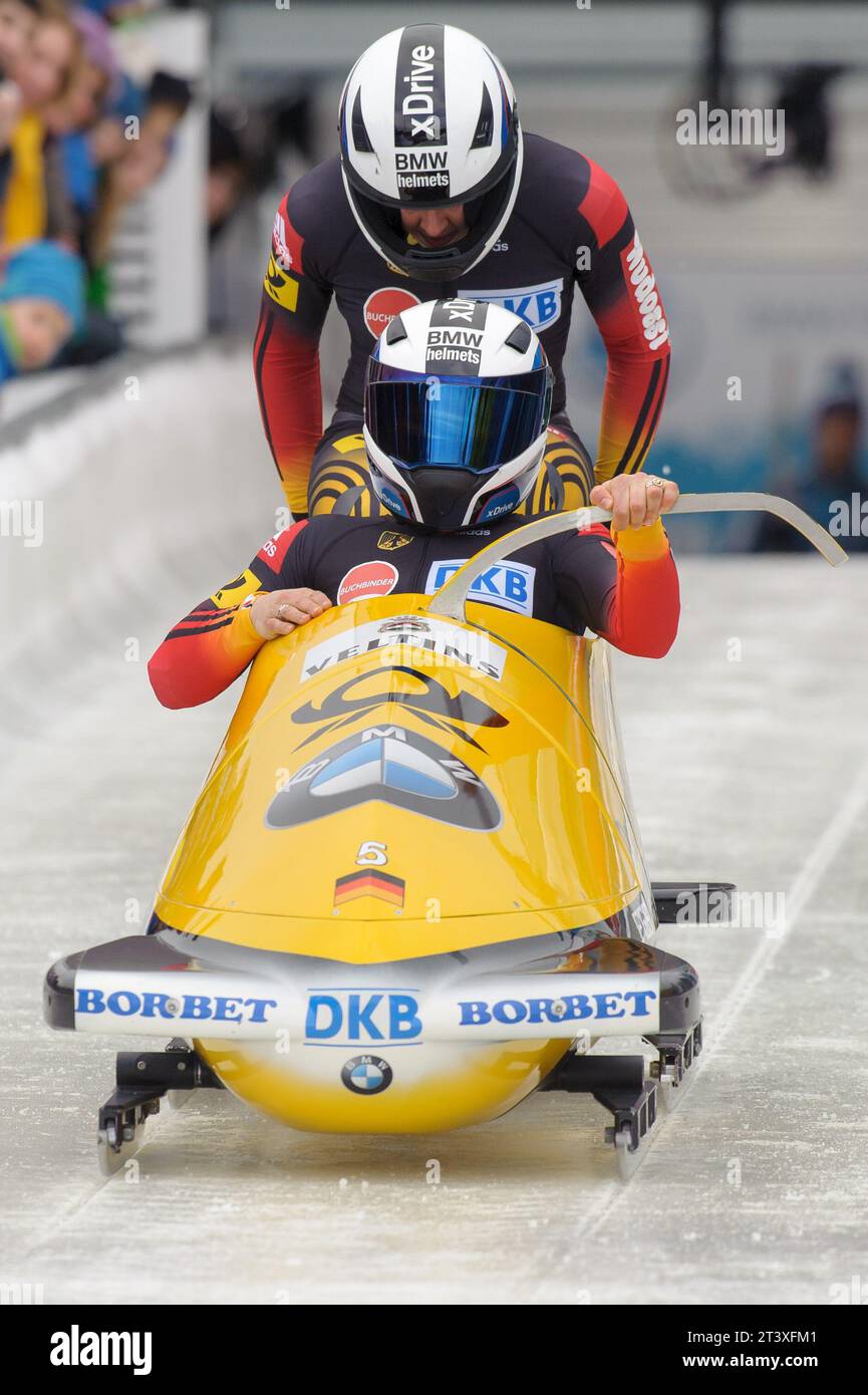 Anja Schneiderheinze und Annika Drazek 2er Bob BMW FIBT World ...