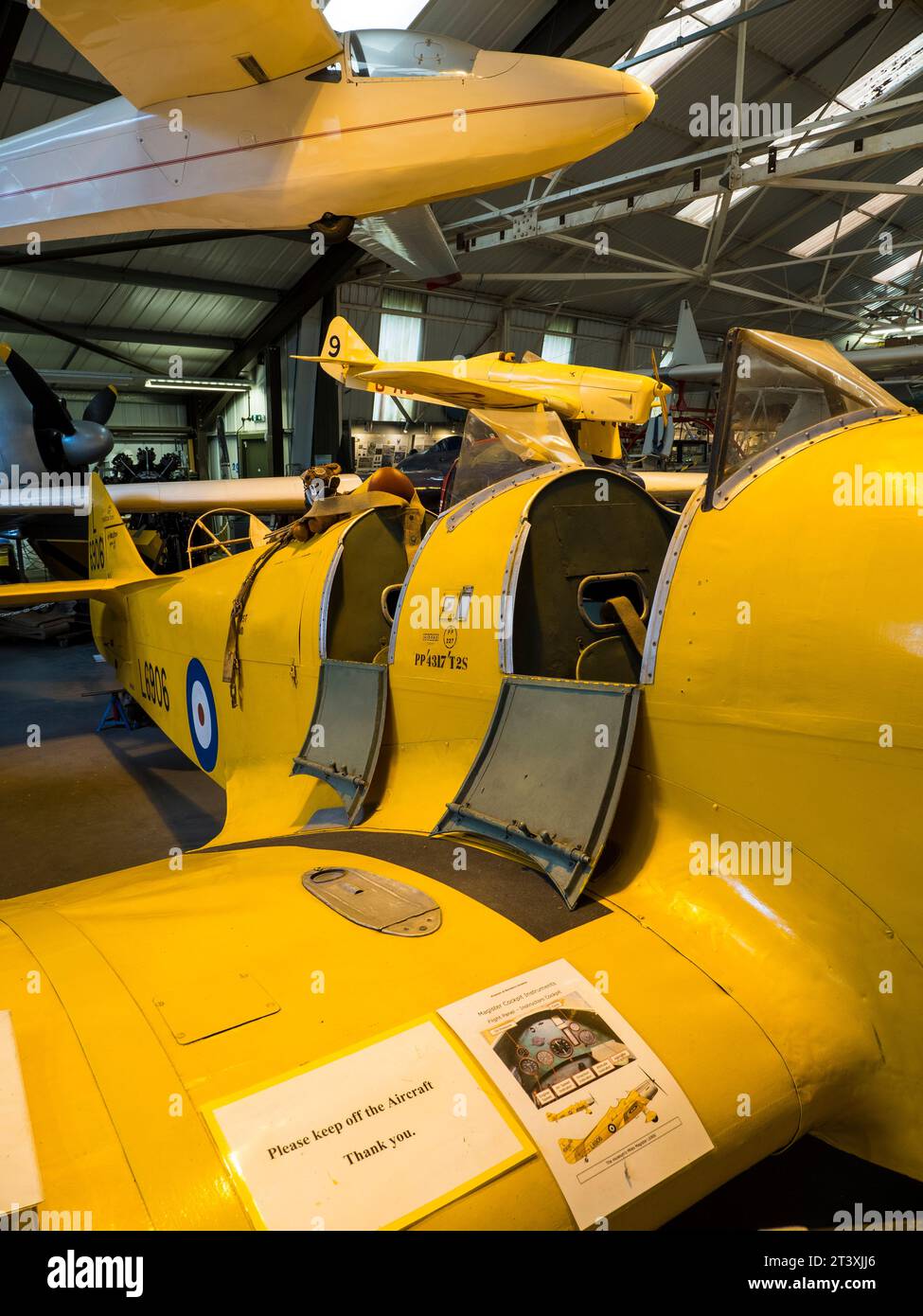 Miles M.14A Hawk Trainer 3 (Magister), The Museum of Berkshire Aviation, Woodley, Reading, Berkshire, England, UK, GB. Stock Photo