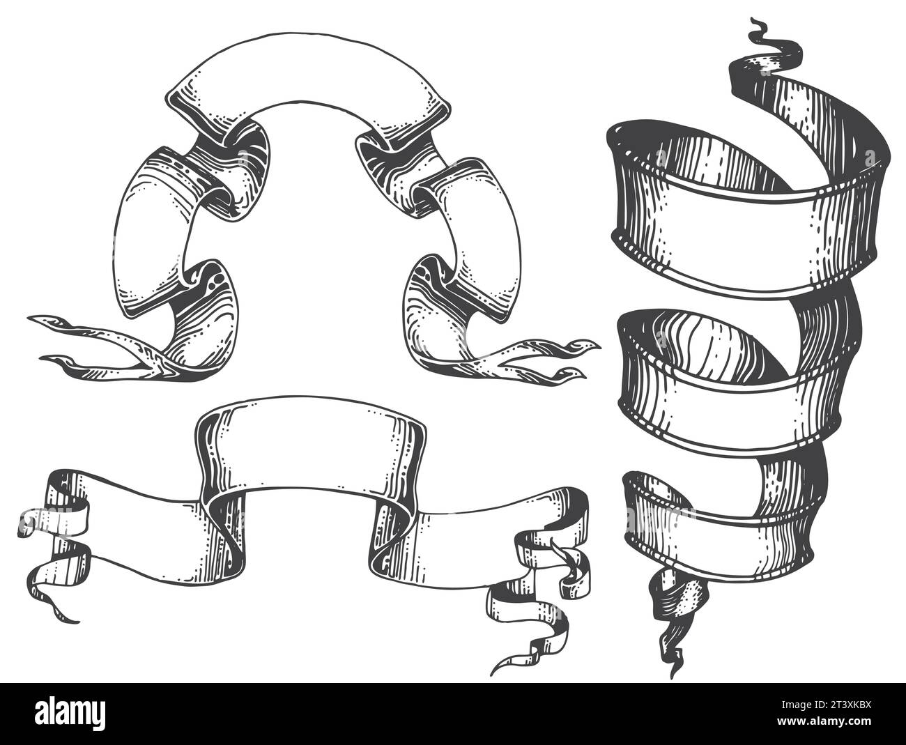 Scroll set Royalty Free Vector Image Stock Vector Image & Art - Alamy