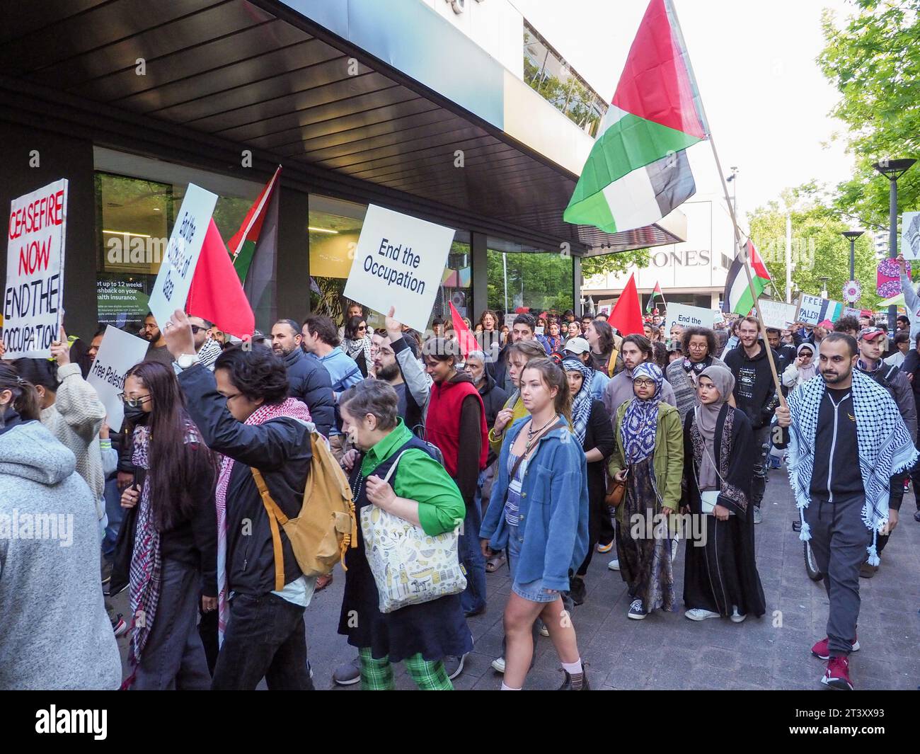 Canberra, Australia. 27th October 2023. Stop the war on Gaza! One ...