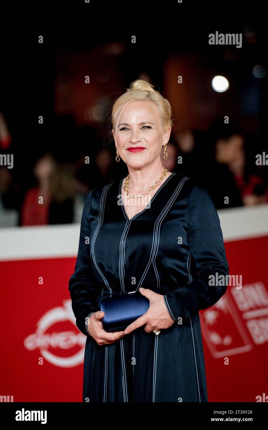 ROME, ITALY - OCTOBER 26:  Patricia Arquette attends a red carpet for the movie 'Gonzo Girl' during the 18th Rome Film Festival at Auditorium Parco De Stock Photo