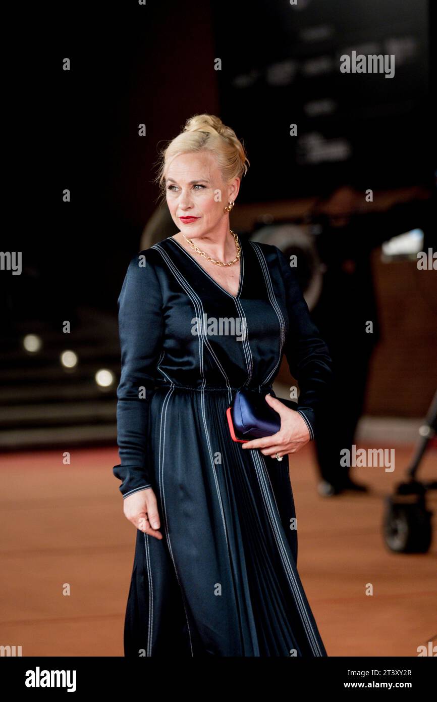 ROME, ITALY - OCTOBER 26:  Patricia Arquette attends a red carpet for the movie 'Gonzo Girl' during the 18th Rome Film Festival at Auditorium Parco De Stock Photo