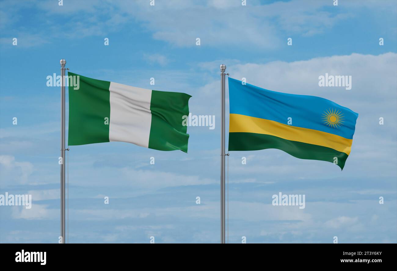 Naijared Rwanda Nigeria rwanda flag hi-res stock photography and images - Alamy