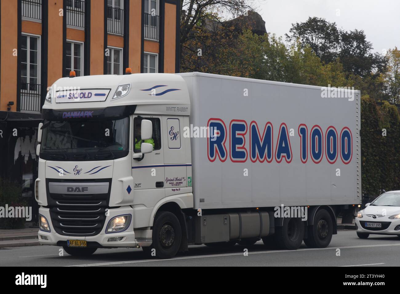 Copenhagen, Denmark /27 October. 2023/. Rema1000 grocerey ruck in ...