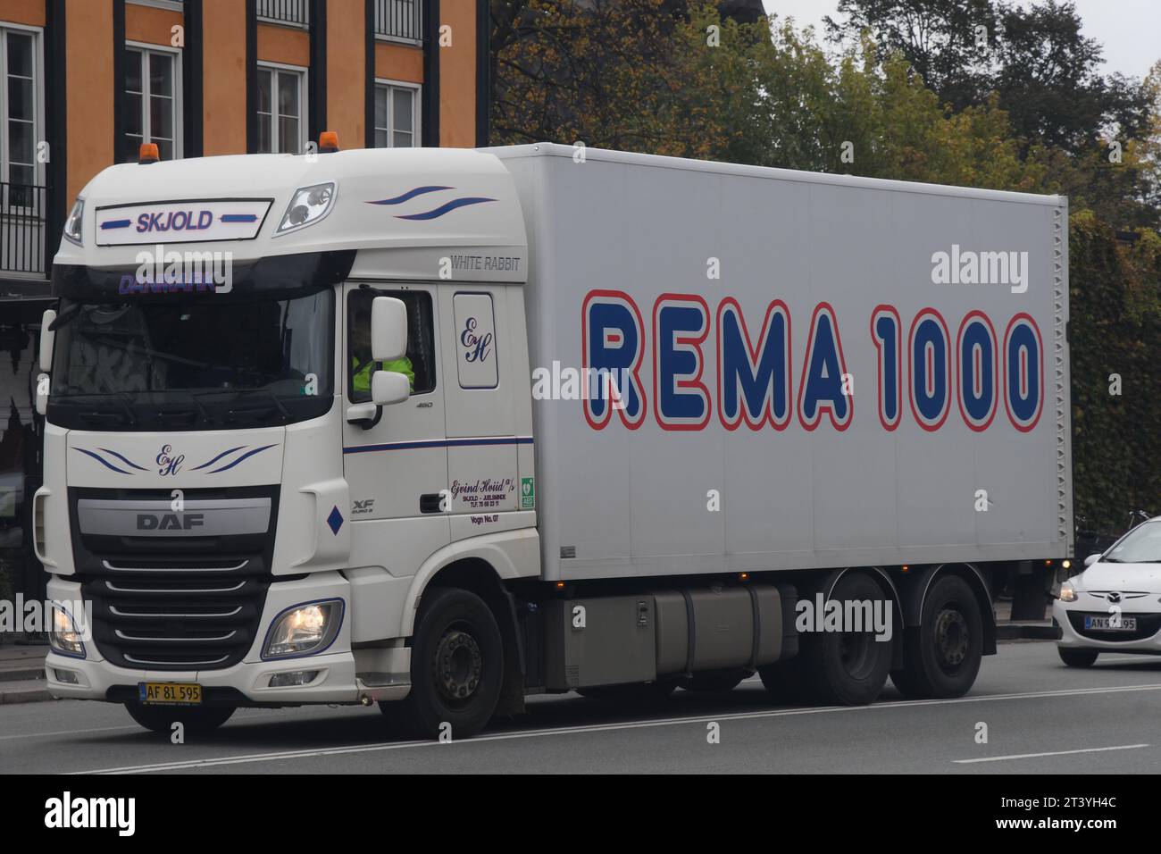 Copenhagen, Denmark /27 October. 2023/. Rema1000 grocerey ruck in ...