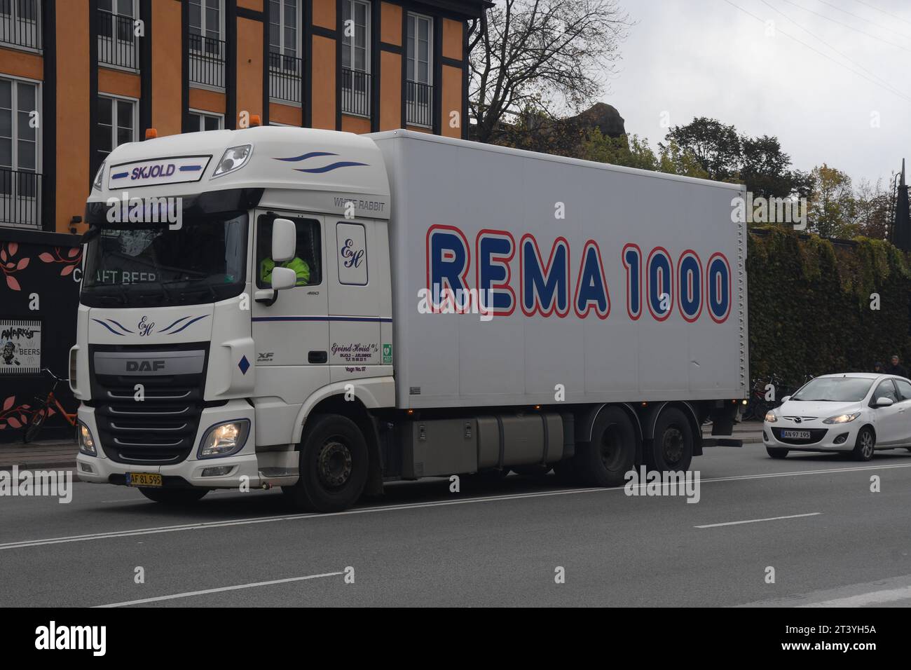 Copenhagen, Denmark /27 October. 2023/. Rema1000 grocerey ruck in ...
