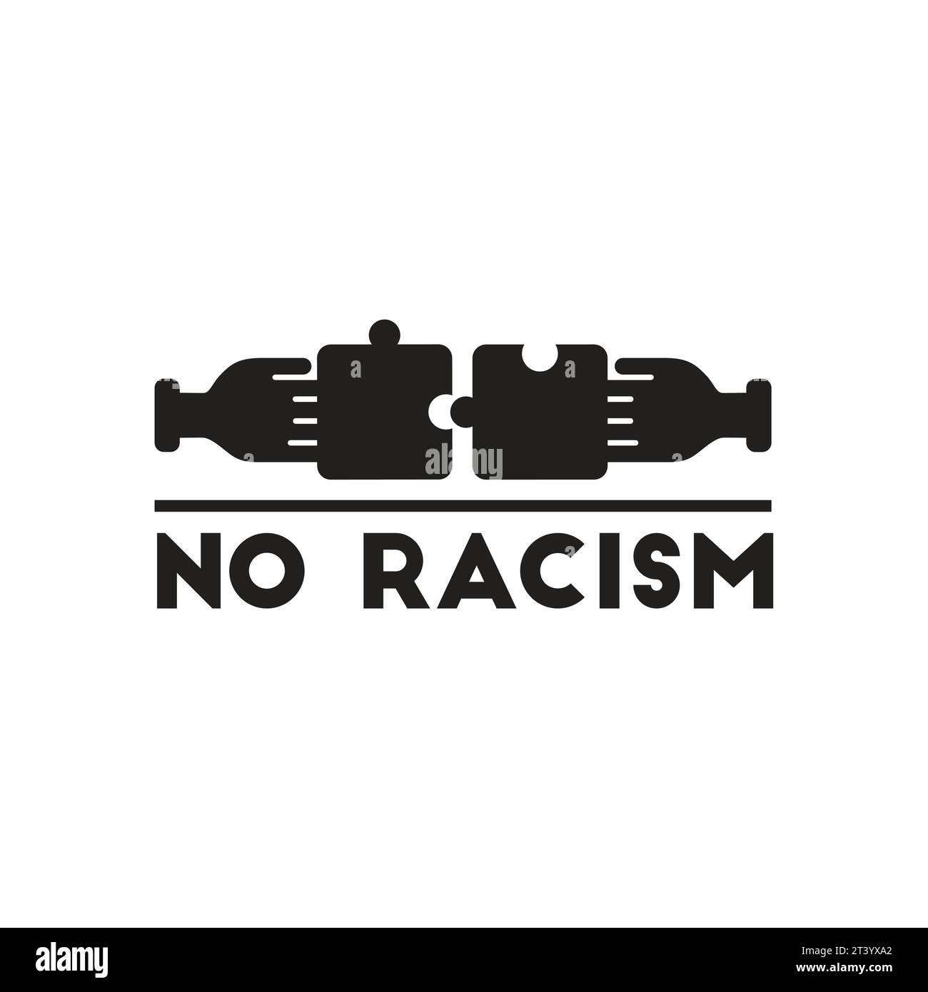 Flat Icon In Black And White Racism Royalty Free Vector Stock Vector ...