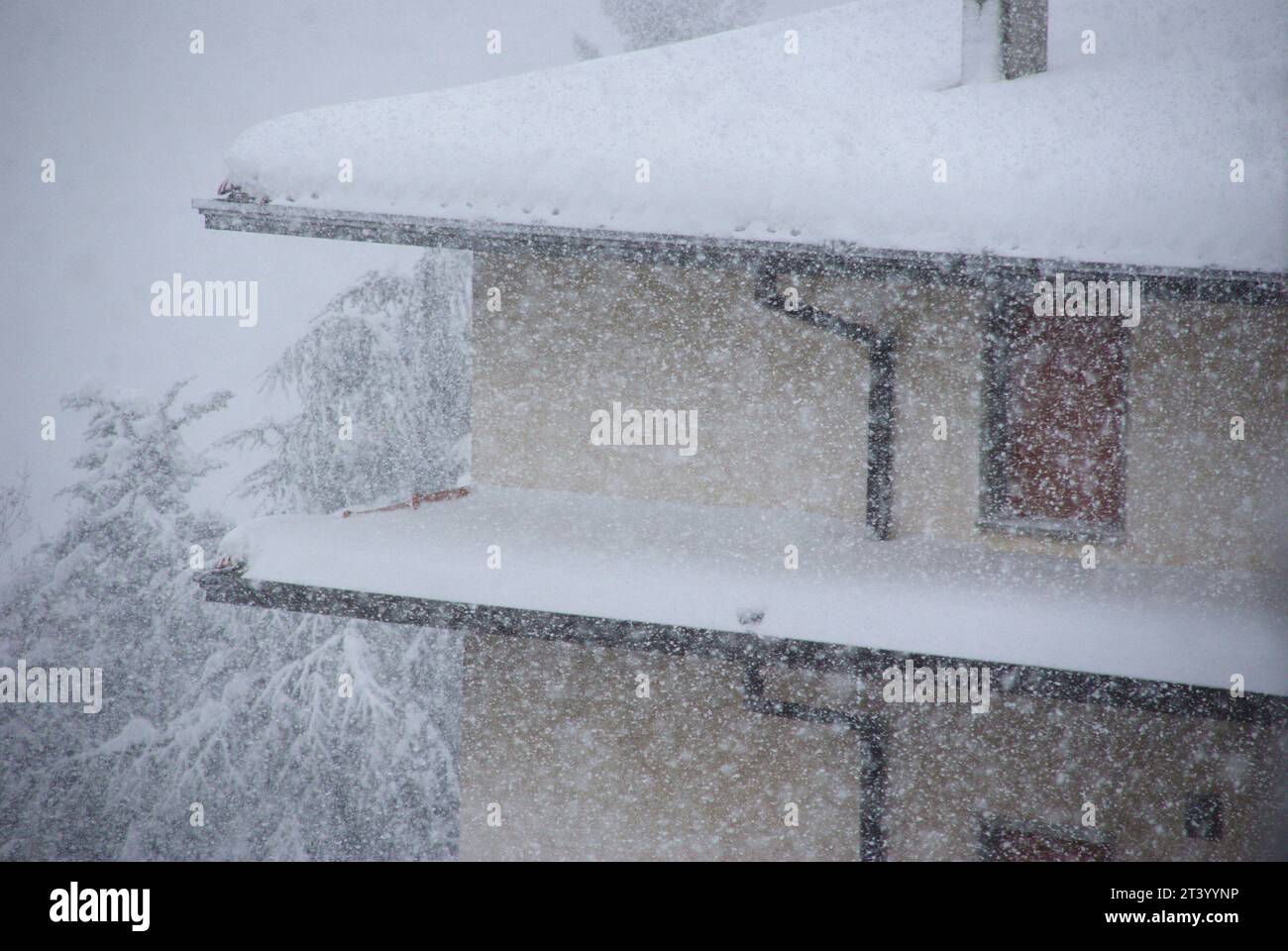 Immagine Della Storica Nevicata Del 2012 Nel Montefeltro Stock Photo Immagine Della Storica Nevicata Del 2012 Nel Montefeltro Stock Photo