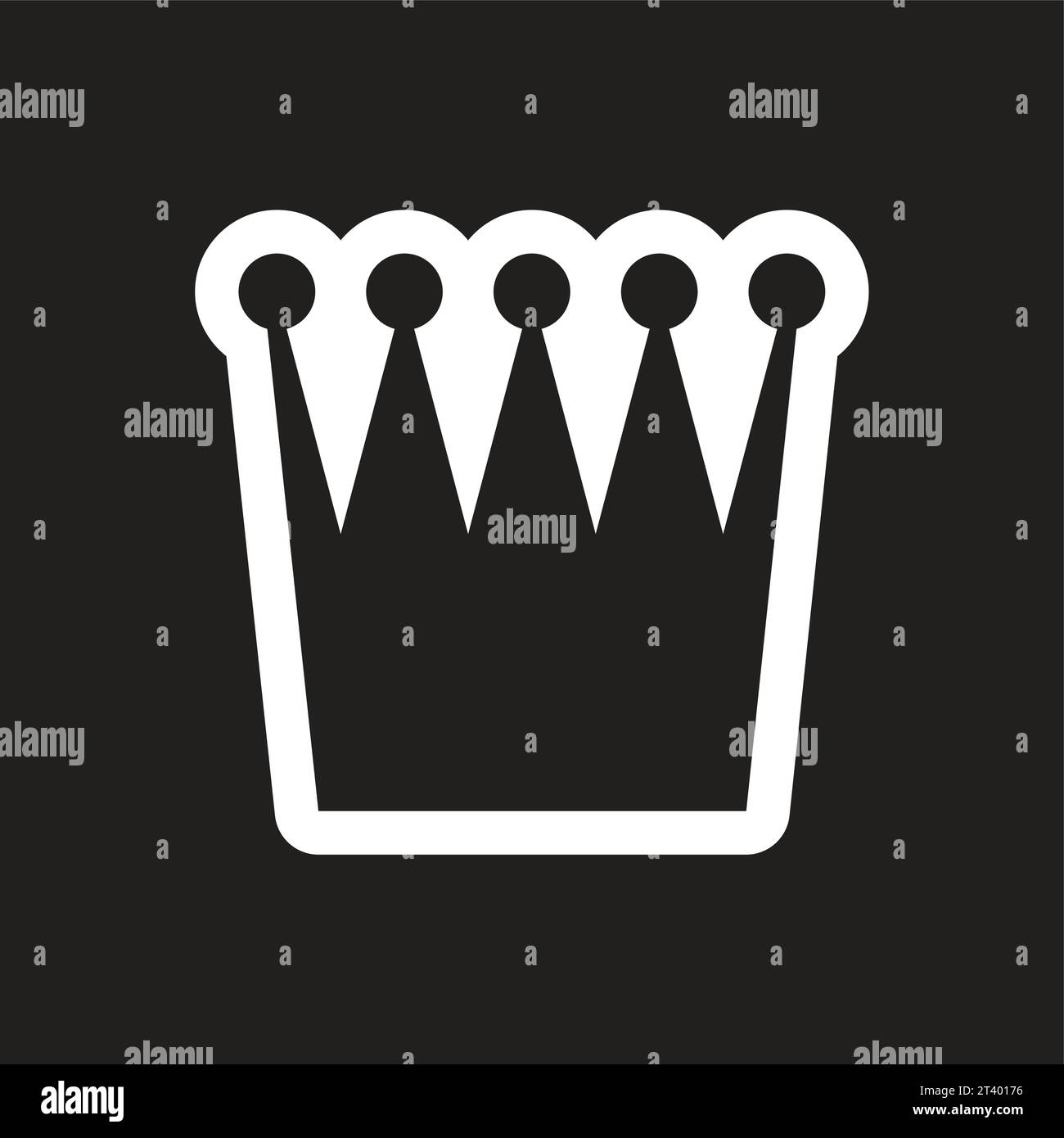 Stylish black and white icon british crown Vector Image Stock Vector