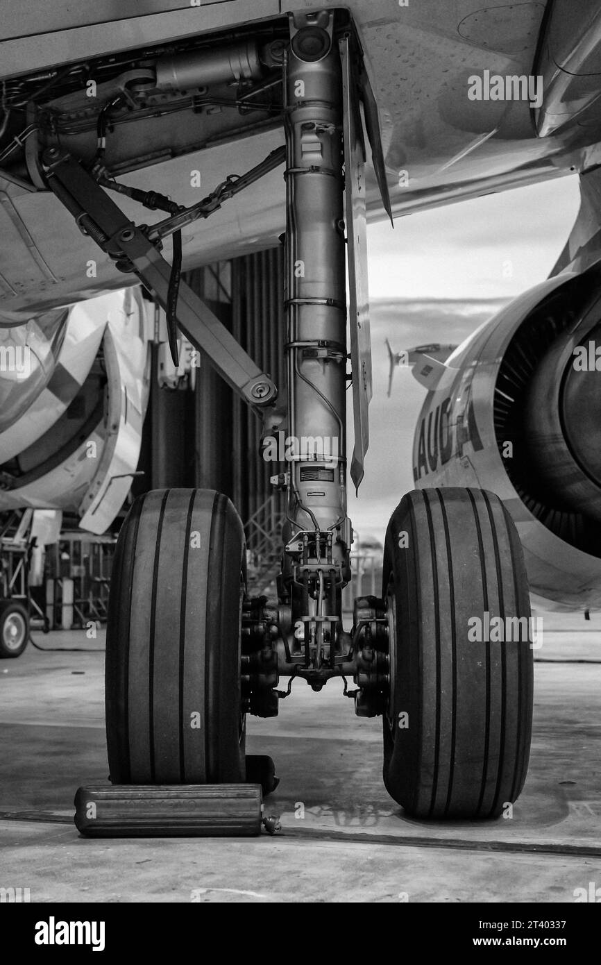 Front landing gear hi-res stock photography and images - Alamy