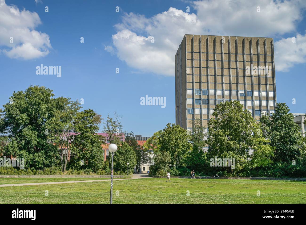 KIT-Bibliothek Süd (altes Gebäude), Karlsruher Institut für Technologie KIT, Straße am Forum, Campus Süd, Karlsruhe, Baden-Württemberg, Deutschland Stock Photo