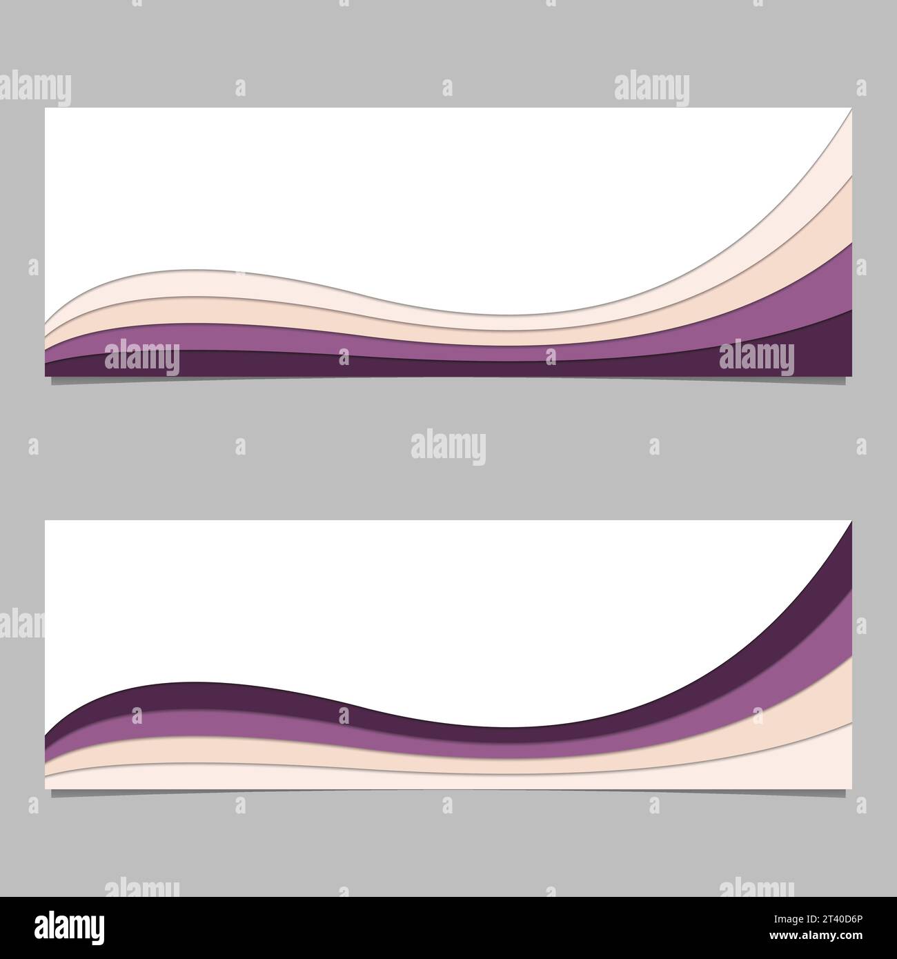 Abstract banner background from wave stripe Vector Image Stock Vector ...