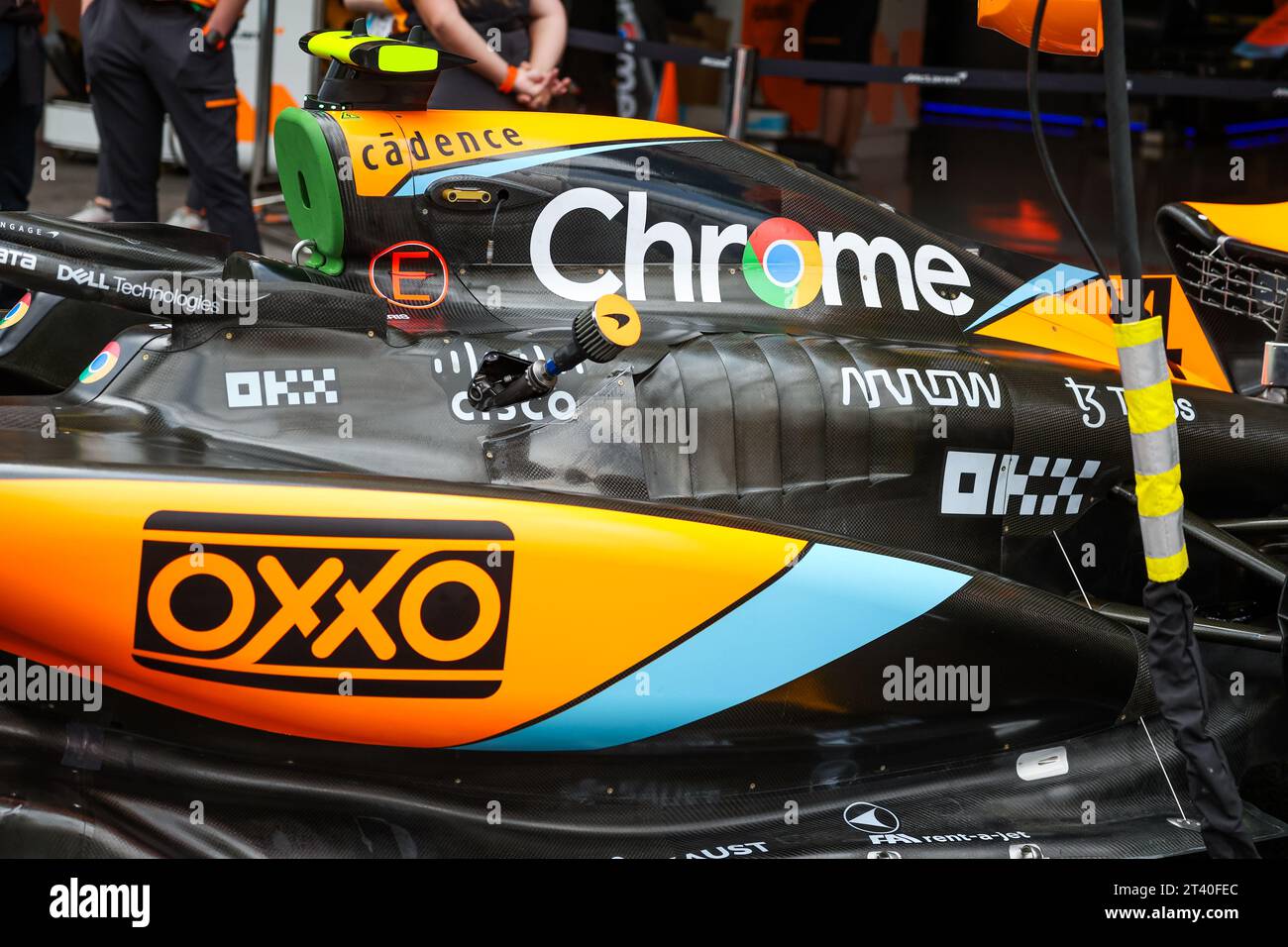 McLaren F1 Team MCL60, mechanical detail of engine cover during the ...