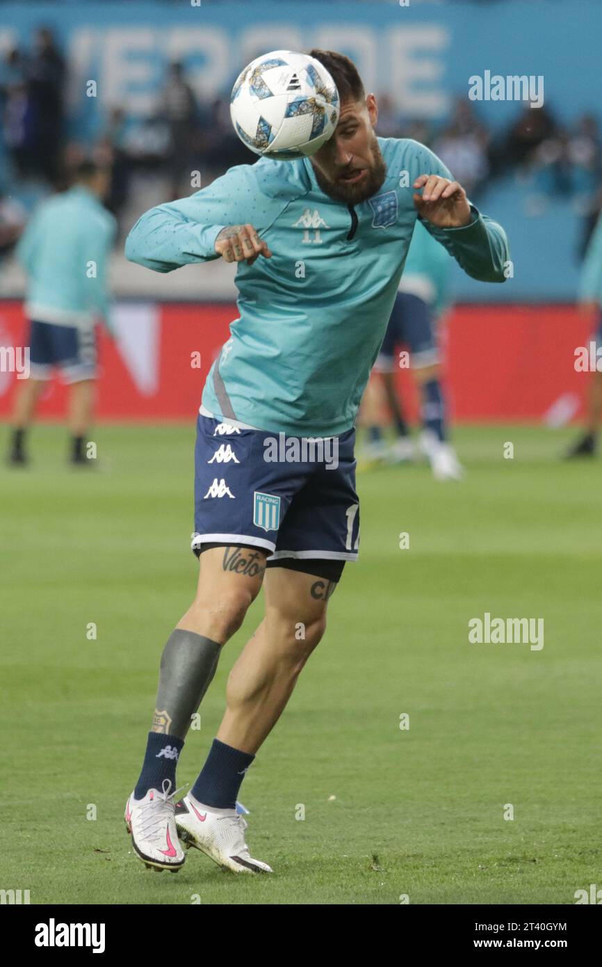 Ciudad De Avellaneda, Argentina. 16th Apr, 2023. Gabriel Hauche of Racing  Club looks on during a Liga Profesional 2023 match between Independiente  and Racing Club at Estadio Libertadores de America. Final Score