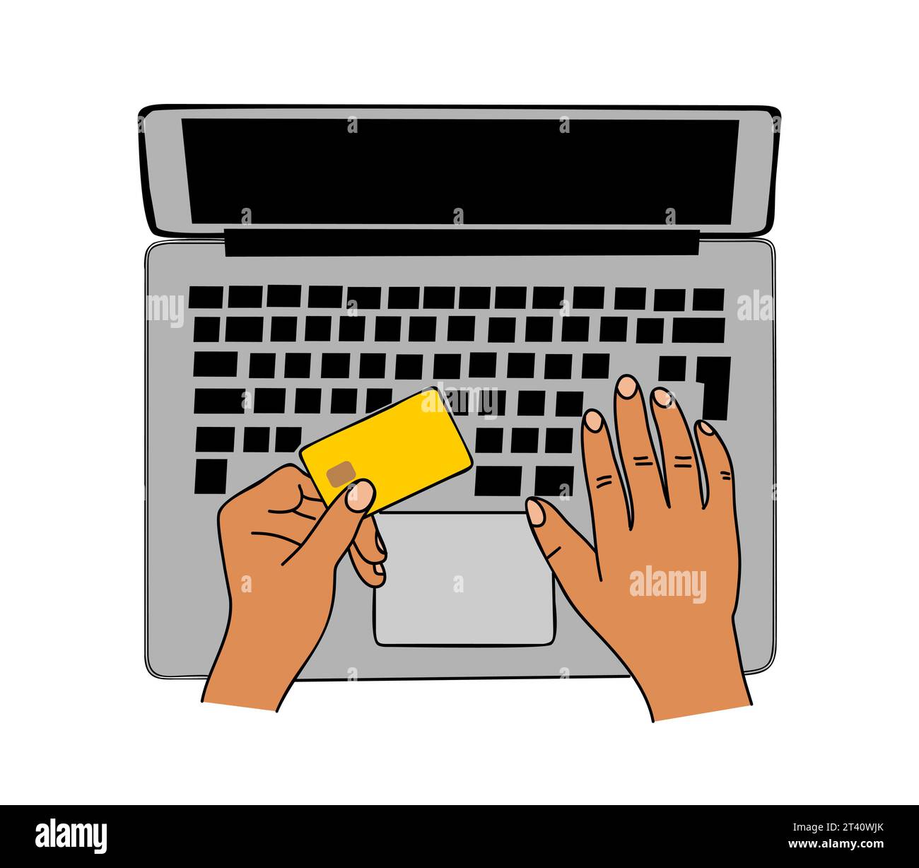 Online payment using credit card Stock Vector Images - Alamy