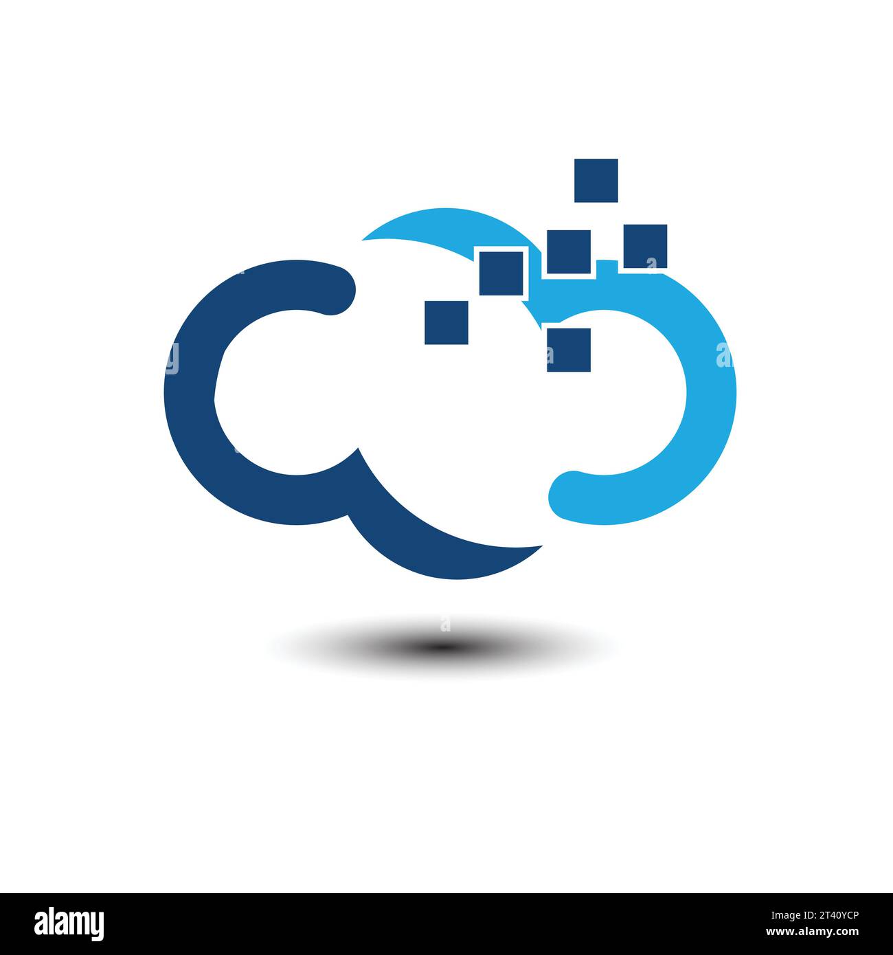 Cloud tech logo Royalty Free Vector Image Stock Vector Image & Art - Alamy