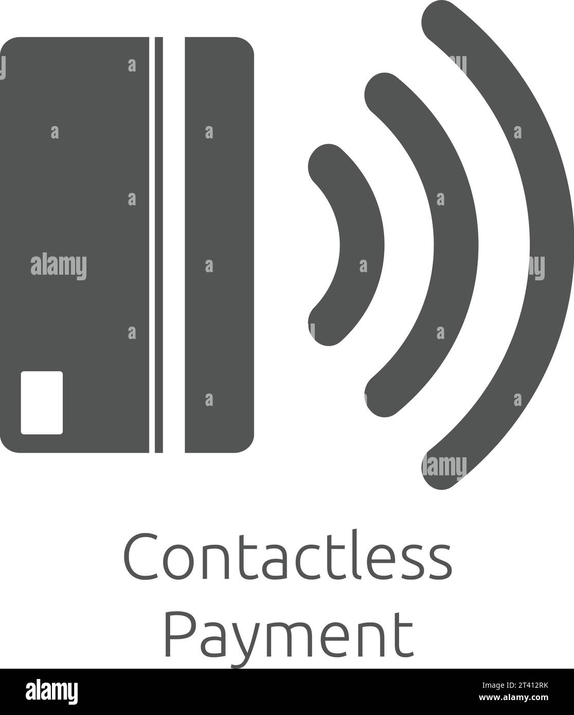 Contactless payment icon nearfield communication Vector Image Stock