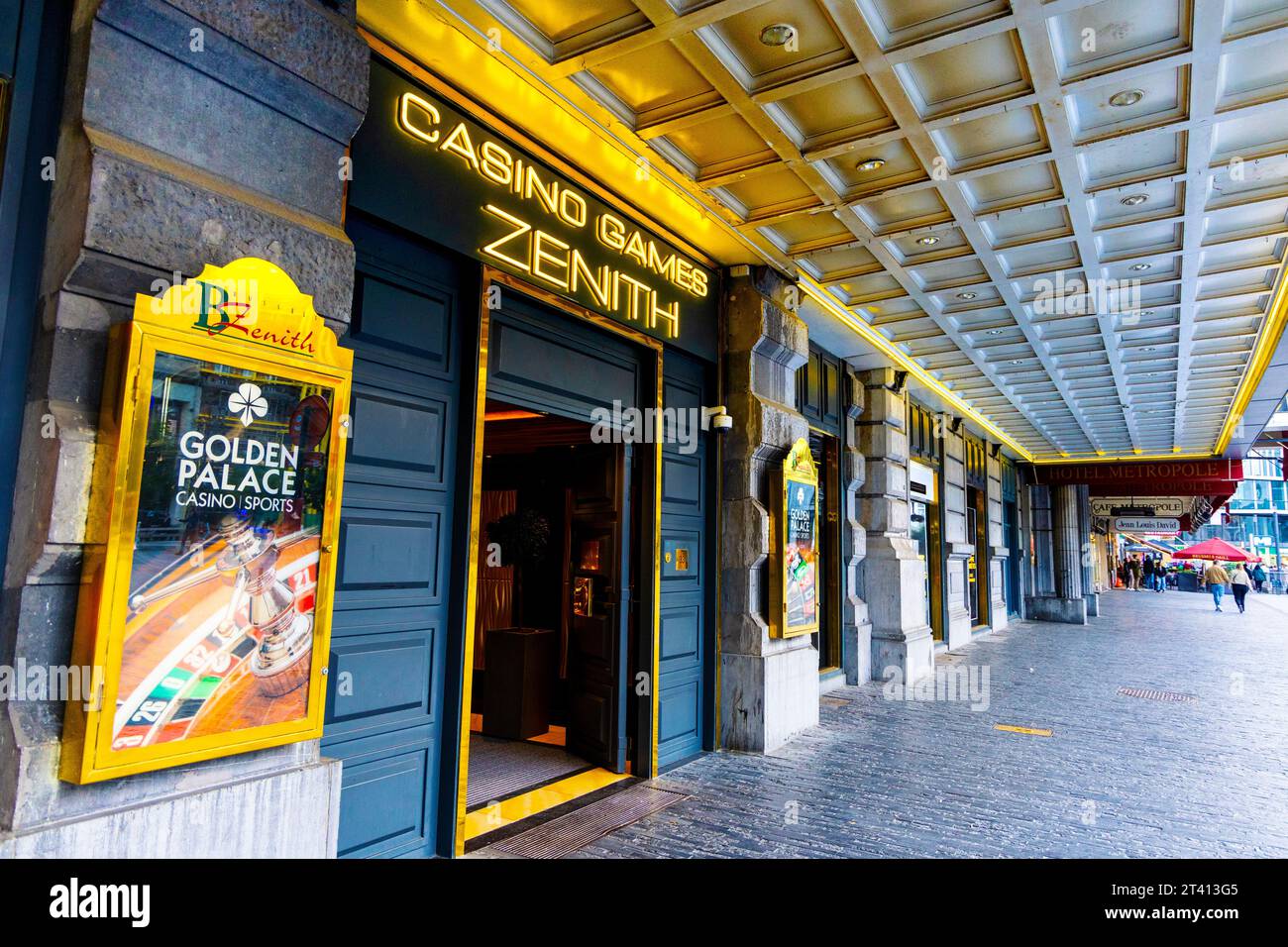 Exterior of Brussels Zenith Casino (Golden Palace De Brouckère), Brussels, Belgium Stock Photo