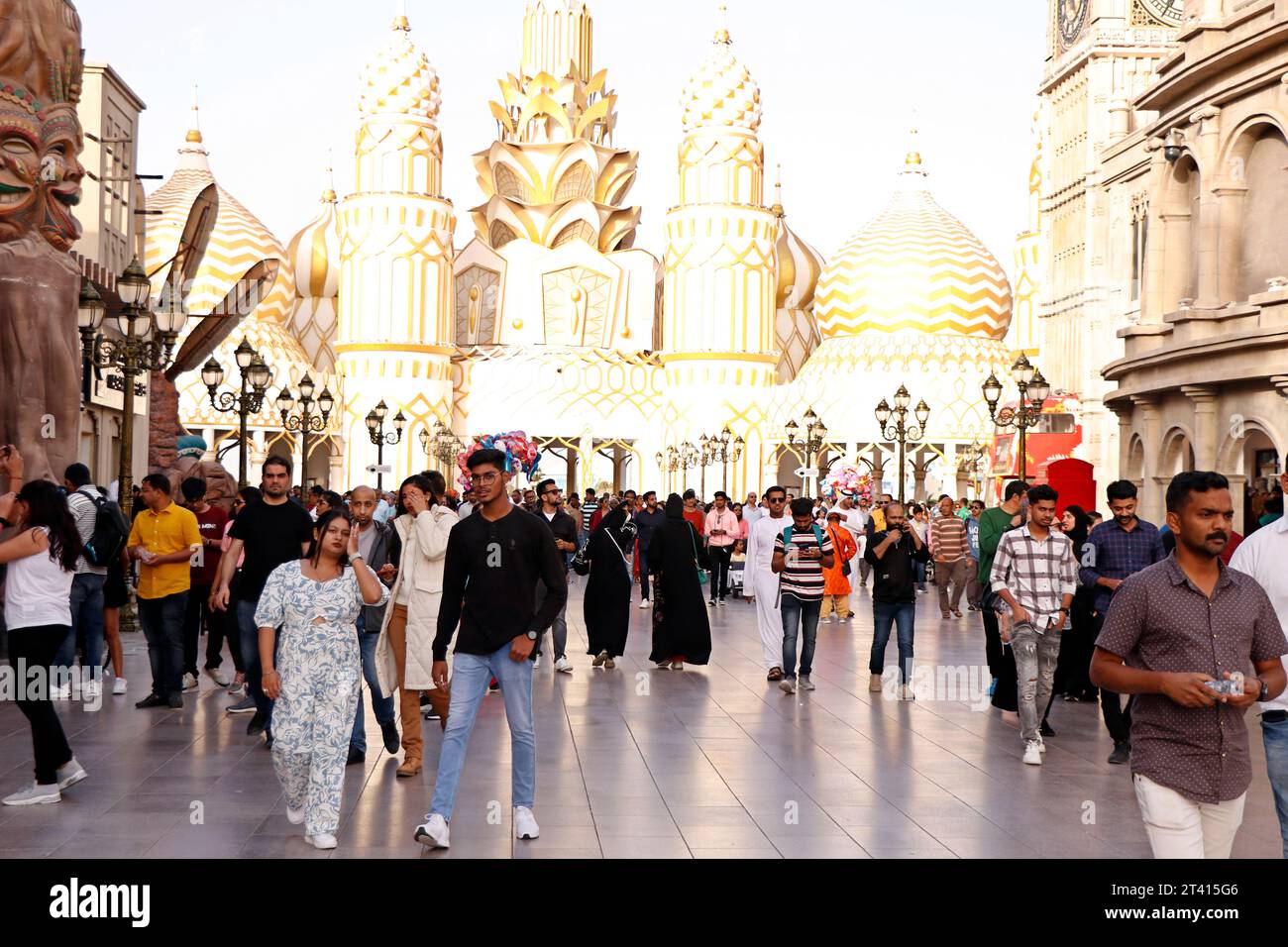 Dubai, United Arab Emirates - February 5, 2023 global village dubai tourist attraction Stock Photo