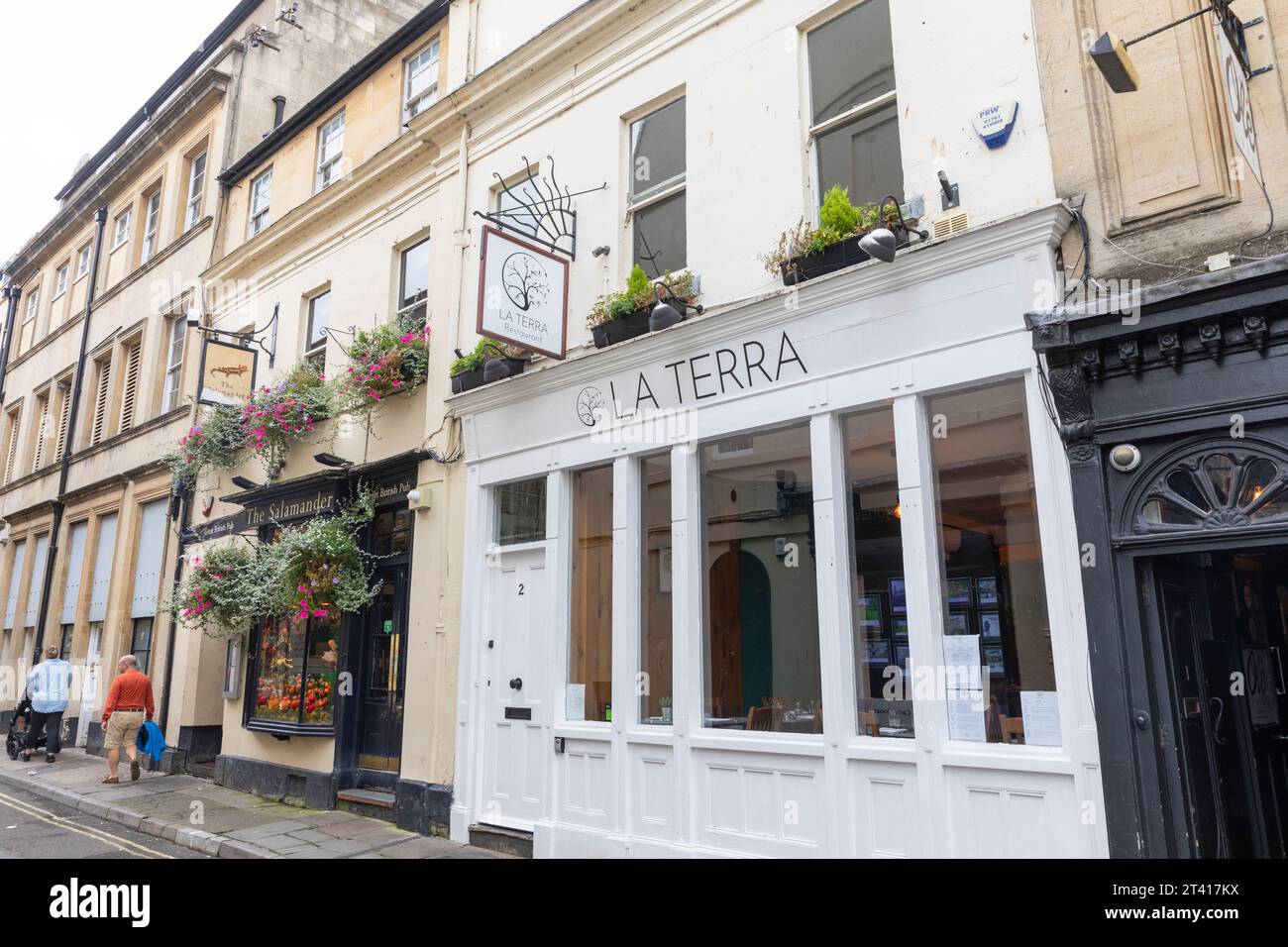 Italian restaurant La Terra diner in Bath city centre, Somerset, England,UK,2023 Stock Photo Alamy