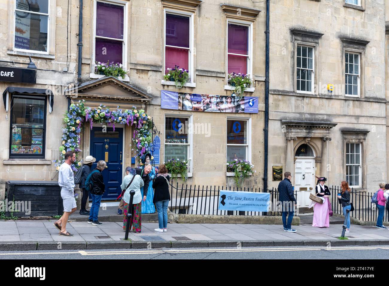 Jane Austen writer centre museum, in Bath city centre, Somerset,England